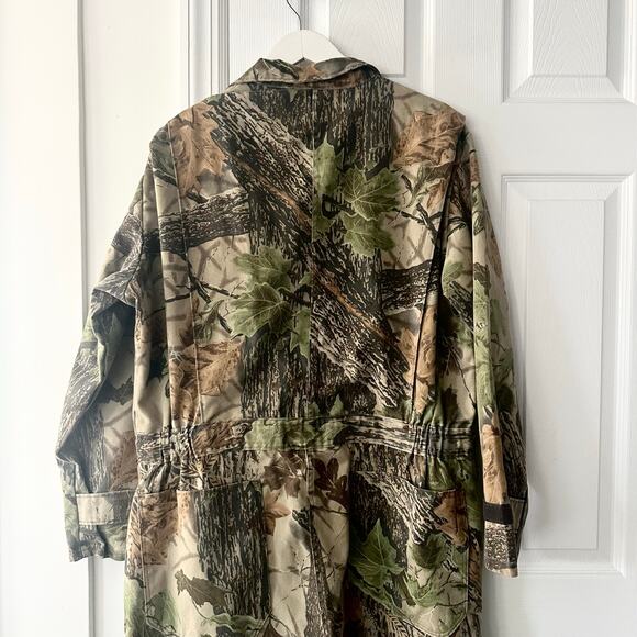 Cabela's Real Tree Green Camo Camouflage USA Hunting Suit Coveralls XL Regular - Picture 2 of 11